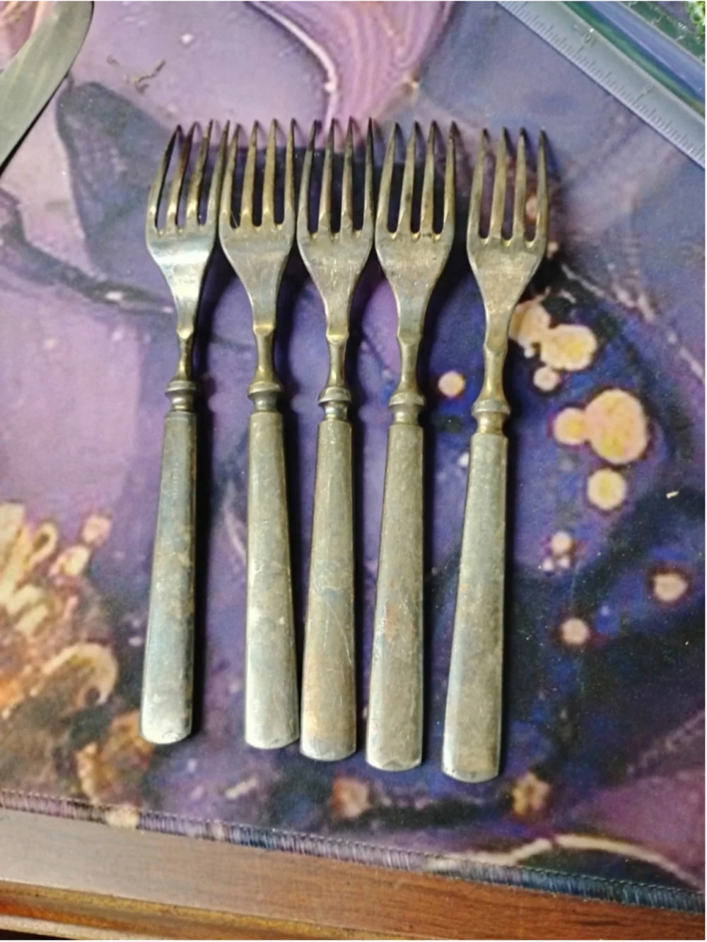 Antique Rogers & Bro. 12 Silver Plate Fork Waterbury Conn 7 3/4